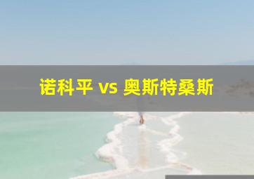 诺科平 vs 奥斯特桑斯